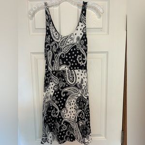 Express - Black & White Paisley Dress - Small